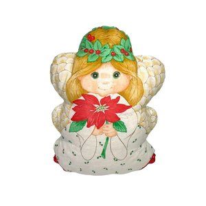 Vintage Angle Christmas Pillow- Handmade- Spring Mills- 15”
